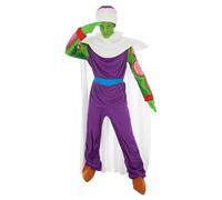 Chaks - Costume da Piccolo per uomo, outfit ufficiale di Dragon Ball, set anime da 9 pezzi per Carnevale, cosplay e Comic Con