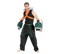 Chaks - Costume da uomo Katsuki Bakugo, vestito ufficiale My Hero Academia, set anime da 5 pezzi per carnevale e fumetti