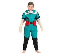 Chaks - Costume decorativo da ragazzo, vestito ufficiale My Hero Academia, tuta Izuku Midoriya con accessori per carnevale e fumetti
