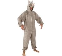 Chaks - Costume di cinghiale, asterix e obelix, onesia con cappuccio, travestimento per carnevale e fumetti con