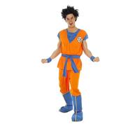 Dragon Ball Costume Son Goku Saiyajin 5 Pezzi di Colore Blu-Arancione - S