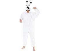 Chaks - Costume Idefix, cane di Asterix e Obelix, tutina con cappuccio, travestimento per carnevale e Comic Con