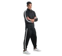 Chaks - Costume tuta, 2 pezzi, tuta da jogging, look da rapper, costume da festa anni '80 per Kanreval, festival