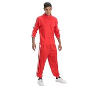 Chaks - Costume tuta, 2 pezzi, tuta da jogging, look da rapper, costume da festa anni '80 per Kanreval, festival