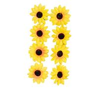 Chaks - Decorazione con girasoli, 30 pezzi, diametro 4 cm, decorazione per feste, hippie, fiori artificiali