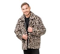 Chaks - Giacca o cappotto, motivo leopardato effetto pelliccia