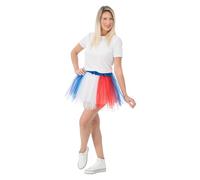 Chaks - Gonna tutù da donna, accessorio per costume da tifosa, gonna in tulle con i colori nazionali, outfit per Mondiali, Europei, proiezioni pubbliche e feste