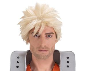 Chaks - Katsuki Bakugo Parrucca da uomo, accessorio ufficiale My Hero Academia, Anime Wig per Carnevale e Comic Con