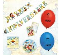 Chaks - Kit decorativo compleanno One Piece per bambini, decorazione di festa