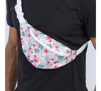 Chaks - Marsupio con stampa ibisco, marsupio per donna e uomo, accessorio alla moda per festival, feste e vita quotidiana