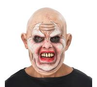 Chaks - Maschera in lattice Psycho per adulti, maschera horror, assassino, accessori per costumi di Halloween e Carnevale
