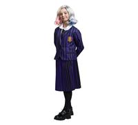 Chaks Wednesday Costume Enid per bambini | uniforme scolastica nero viola - Addams Family 164