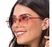 Chaks - Occhiali senza montatura, per uomo e donna, accessori per festival, occhiali da festa