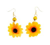 Chaks - orecchini a forma di girasoli, gioielli, borchie, bigiotteria, festival, accessori