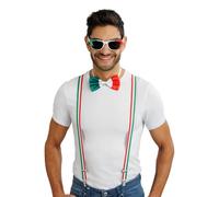 Chaks - Pacchetto per fan, set di costumi con bretelle, papillon e occhiali