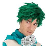 Chaks - Parrucca decorativa da uomo, accessorio ufficiale My Hero Academia, anime verde Wig per carnevale e fumetti