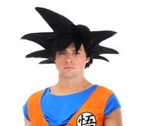 Generique Accessorio per Costume Dragon Ball Wig Goku Sayajin Nero