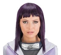 Chaks - Parrucca Hinata Hyuga da donna, accessorio ufficiale del costume Naruto, capelli viola, cosplay anime, carnevale e Comic Con