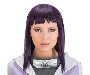 Chaks - Parrucca Hinata Hyuga da donna, accessorio ufficiale del costume Naruto, capelli viola, cosplay anime, carnevale e Comic Con