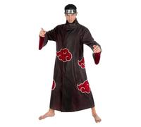 Chaks - Set costume Itachi Uchiha, outfit ufficiale Naruto, 2 pezzi per adulti, accessorio anime per carnevale e Comic Con