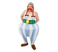 Chaks - Set costume Obelix da uomo, Carnevale e Comic Con | Costume ufficiale di Asterix, set gallico da 5 pezzi con tuta, cintura, elmo, copriscarpe e baffi