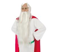 Chaks - Set di accessori per il costume da Panoramix, parrucca e barba, Asterix e Obelix, accessori per il costume da druido per Carnival & Comic Con