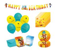 Chaks - Set per feste Dragon Ball per bambini, accessori per feste