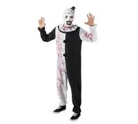 Chaks Terrifier - Costume da clown con maschera per adulti, costume completo per Halloween, carnevale e feste spaventose