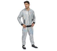 Chaks - Tuta da jogging, costume scintillante con giacca e pantaloni, tuta da ginnastica glitterata per carnevale, festival e feste
