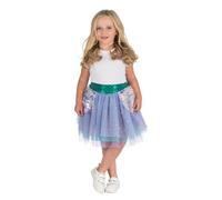 Chaks - Tutù da sirena per bambine con effetto squame | Gonna in tulle glitterato, accessorio per costume da fata, Carnevale, compleanno, paillettes scintillanti, elastico in vita
