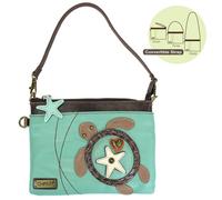 Chala Mini a Tracolla Mare Tartaruga Borsa Ecopelle S Borsetta Verde Convertible