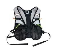 Chaleco De Trail Running - Mochila Hidratación Para Correr | Detalles Reflectantes Seguridad Nocturna, Diseño Reflectante Múltiples Bolsillos Trekking, Camping, Ciclismo Y Montañismo