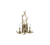 Applique Rustica-Country Chalet Metallo Beige 2 Luci E14