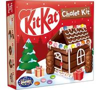 Chalet Kit di Cioccolato da Assemblare con Mini Wafer, Confetti Colorati, Scaglie di Zucchero e Glassa di Zucchero, per kitkat 461,2g
