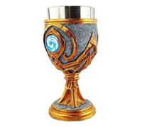 Chalice Goblet, Medieval Vintage Drinkware, Stainless Steel Vessel, Elegant Design, 2,95 x 2,95 x 6,5 pollici, Perfect for Daily Use, Weddings, Birthdays and Father's Day