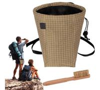 Chalk Bag, Lifting Chalk Storage Pocket, Portable Rock Climbing Accessory, Secure Drawstring Closure, Durable Wear Resistant Design, Fitness Training Basketball Golf, 16x13x6cm