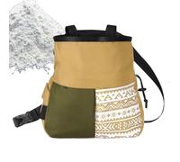 Chalk Bag - Rock Climbing Bouldering Pouch for Magnesium Powder, Wide Opening with Easy Access Function, Workout for Lifting Tennis Baseball Gymnastics Indoor Outdoor, Fabric Material