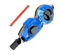 Chalk Line Reel - High Precision Layout Marking Retractable Fast Internal Gear, Manual Locking Trigger + Fine Thread Cotton String | Resistant Industrial Grade Shell For Roofing & Wood