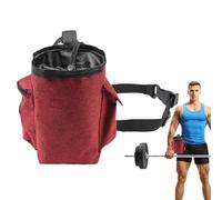 Chalk Organizer, Gym Chalk Storage, Zippered Chalk Holder, Weightlifting Chalk Bag, Gymnastics Chalk Storage, Climbing Gear Organizer, Adjustable Chalk Pack with Pocket, Chalk Bag for Climbing