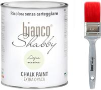 CHALK PAINT Acqua Marina & PENNELLO Pittura Shabby Chic Vintage EXTRA OPACA (1