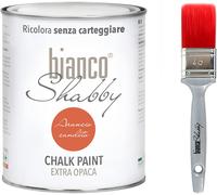 CHALK PAINT Arancio Candito & PENNELLO Pittura Shabby Chic Vintage EXTRA OPACA