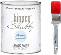 CHALK PAINT Azzurro Provenzale & PENNELLO Pittura Shabby Chic Vintage EXTRA