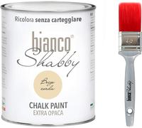 CHALK PAINT Beige Corda & PENNELLO Pittura Shabby Chic Vintage EXTRA OPACA (1