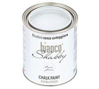 CHALK PAINT Bianco Ghiaccio per Mobili e Pareti - Pittura Shabby Chic Vintage EXTRA OPACA (1 Litro)