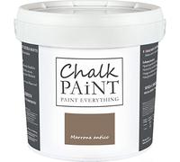 CHALK PAINT Everything Marrone Antico 5 Litri - SENZA CARTEGGIARE Colora Facilmente Tutti i Materiali