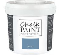 CHALK PAINT Everything Oceano 5 Litri - SENZA CARTEGGIARE Colora Facilmente Tutti i Materiali