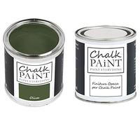 CHALK PAINT EVERYTHING Oliva & FINITURA - Kit Pronto Vernicia e Proteggi (250 ml + 250 ml)