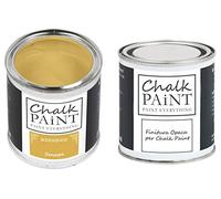 CHALK PAINT EVERYTHING Senape & FINITURA - Kit Pronto Vernicia e Proteggi (250 ml + 250 ml)