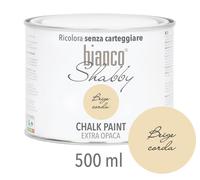 CHALK PAINT Beige Corda per Mobili e Pareti - Pittura Shabby Chic Vintage EXTRA OPACA (1 Litro)