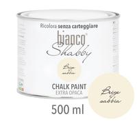 CHALK PAINT Beige Sabbia per Mobili e Pareti - Pittura Shabby Chic Vintage EXTRA OPACA (1 Litro)